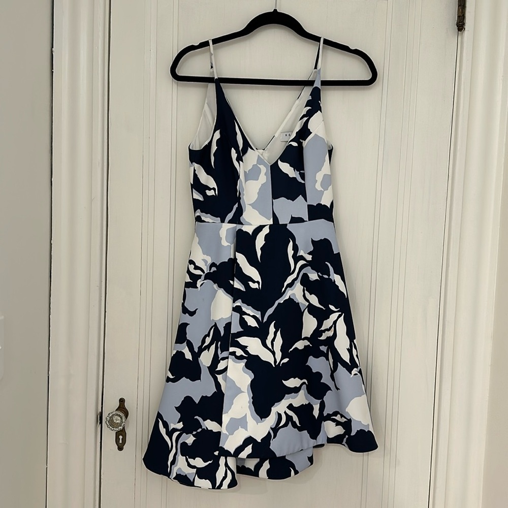 Keepsake Blue Floral Party Dress